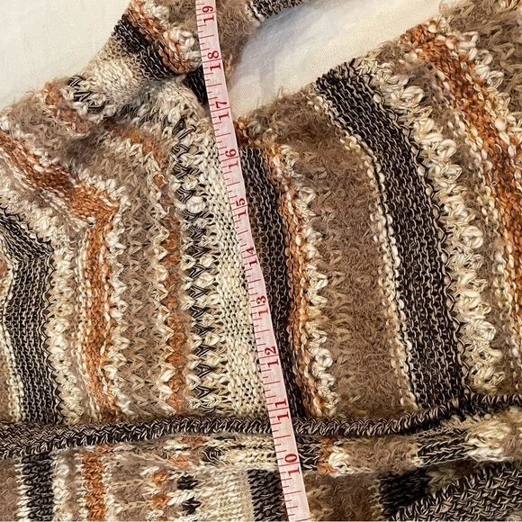 Maurices open front cardigan marled with textured stripes mixed yarns fabrics - Picture 7 of 10